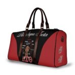 Delta Sigma Theta Heritage Travel Duffel – Crimson & Black Signature Weekender - Image 4