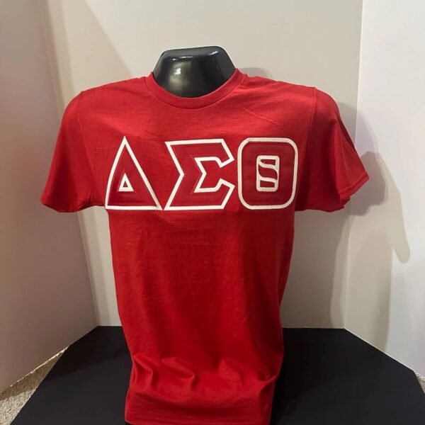 Delta Sigma Theta Classic Red Letter T-Shirt – Crimson & White